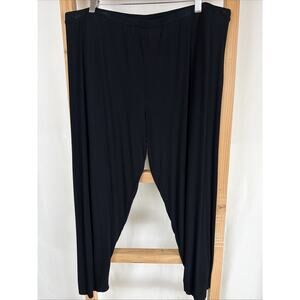 NWT Kleen Heart String"Black Straight Leg Leggings Pants #0846 1X